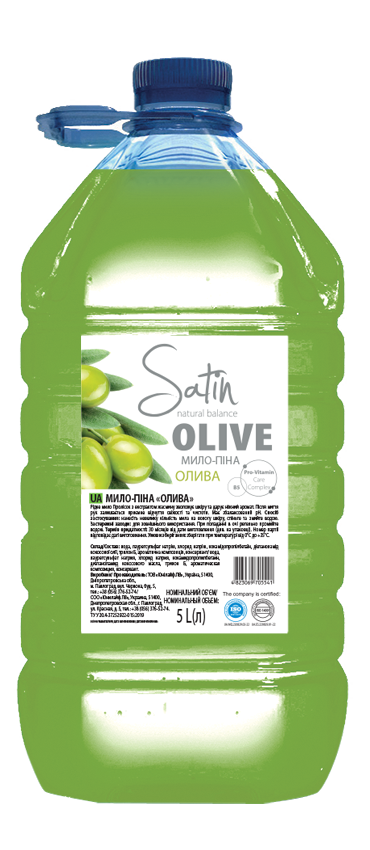 Мило-піна «Олива» ТМ Satin Natural Balance 5 л